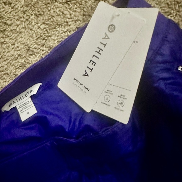 Athleta Vibrant Purple Quilted Midi Skirt - Picture 7 of 7